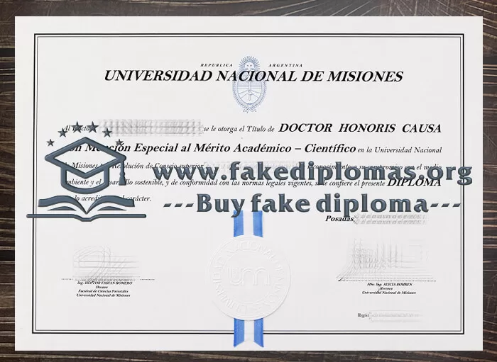 Get a National University of Misiones fake diploma.