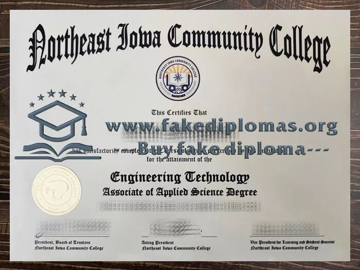 Buy Northeast Iowa Community College fake diploma.