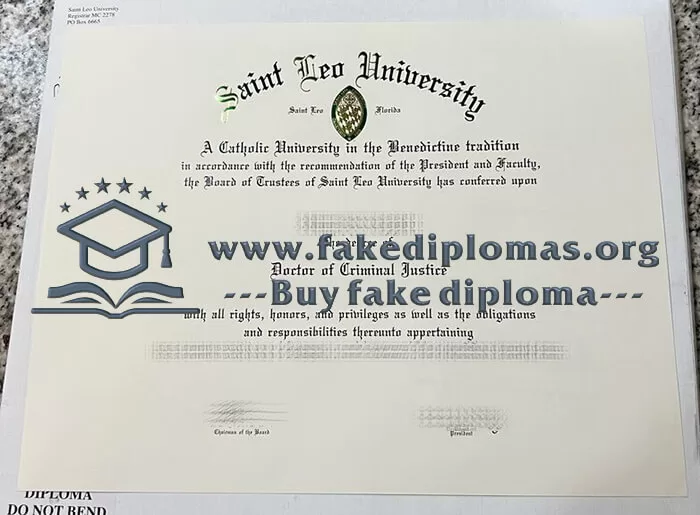 Buy a Saint Leo University fake diploma.