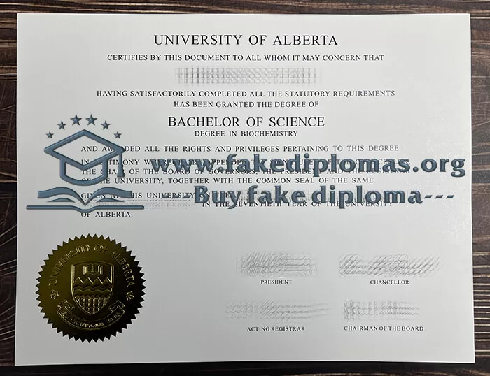 Buy University of Alberta fake diploma, Fake University of Alberta degree.