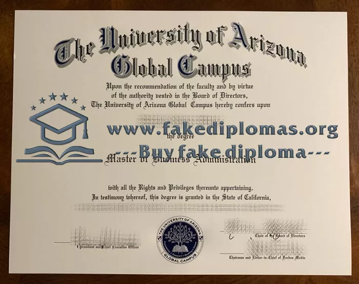 Buy a University of Arizona Global Campus fake diploma.