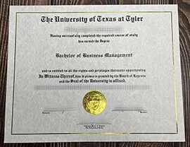 Fast to get the University of Texas at Tyler fake degree.