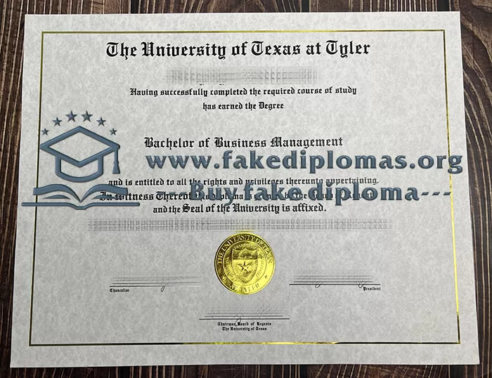 Buy a University of Texas at Tyler fake diploma.