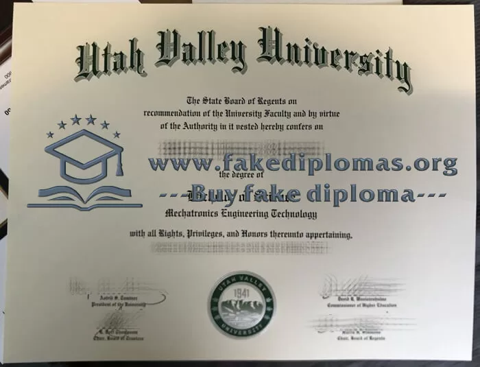 Fake UVU diploma, Make Utah Valley University degree.