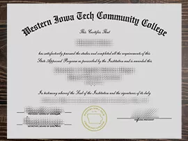 How to make the Western Iowa Tech Community College diploma?