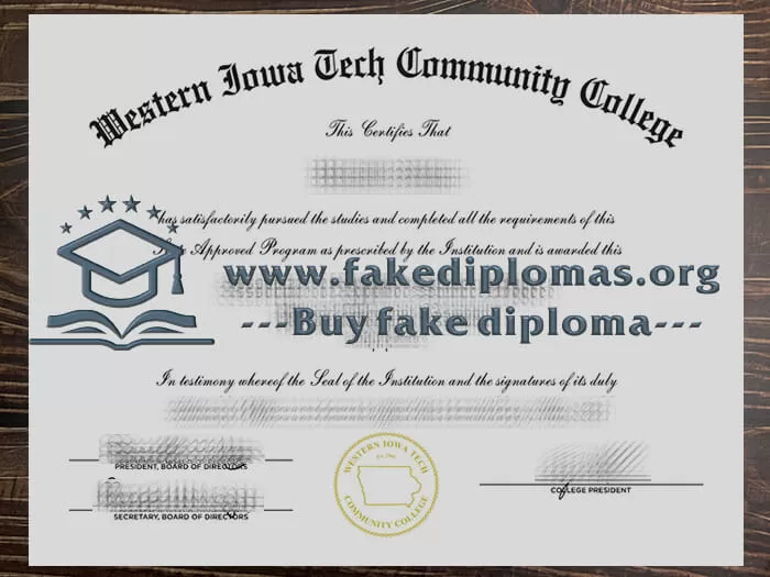 Buy Western Iowa Tech Community College fake diploma, Fake WITCC degree.