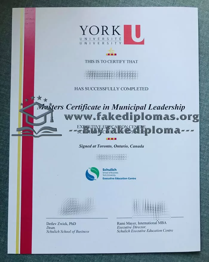 Get a Schulich School of Business fake diploma.