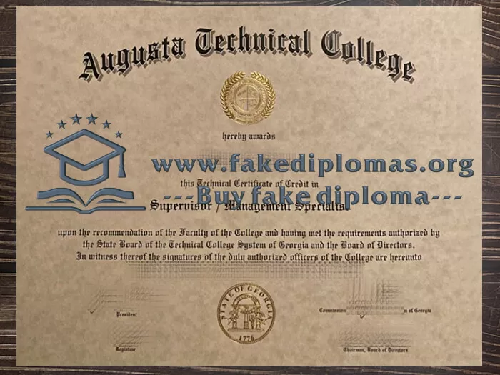 Buy a Augusta Technical College fake diploma.