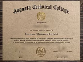 Purchase a Augusta Technical College fake degree online.