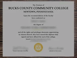 How to order Bucks County Community College fake degree?