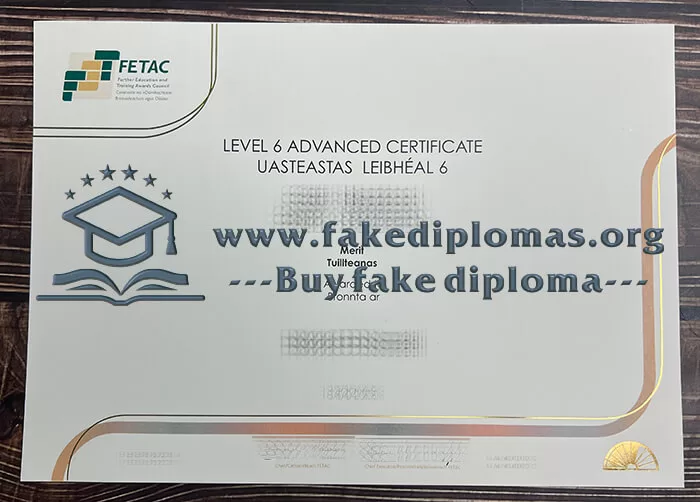 Get a FETAC fake certificate.