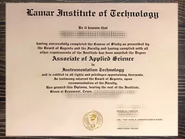 Purchase a Lamar Institute of Technology fake diploma.