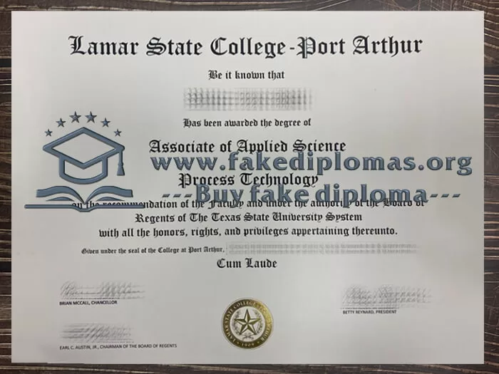 Get a Lamar State College-Port Arthur fake diploma.