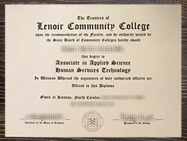 How long to buy Lenoir Community College fake degree?