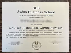 I want to buy SBS Swiss Business School fake degree.