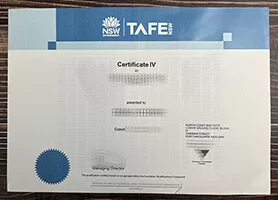 Process of TAFE NSW certificate.