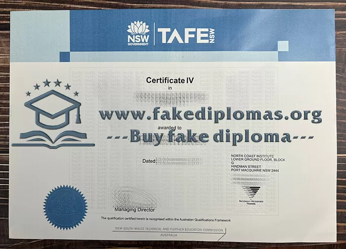 Buy a TAFE NSW fake certificate.