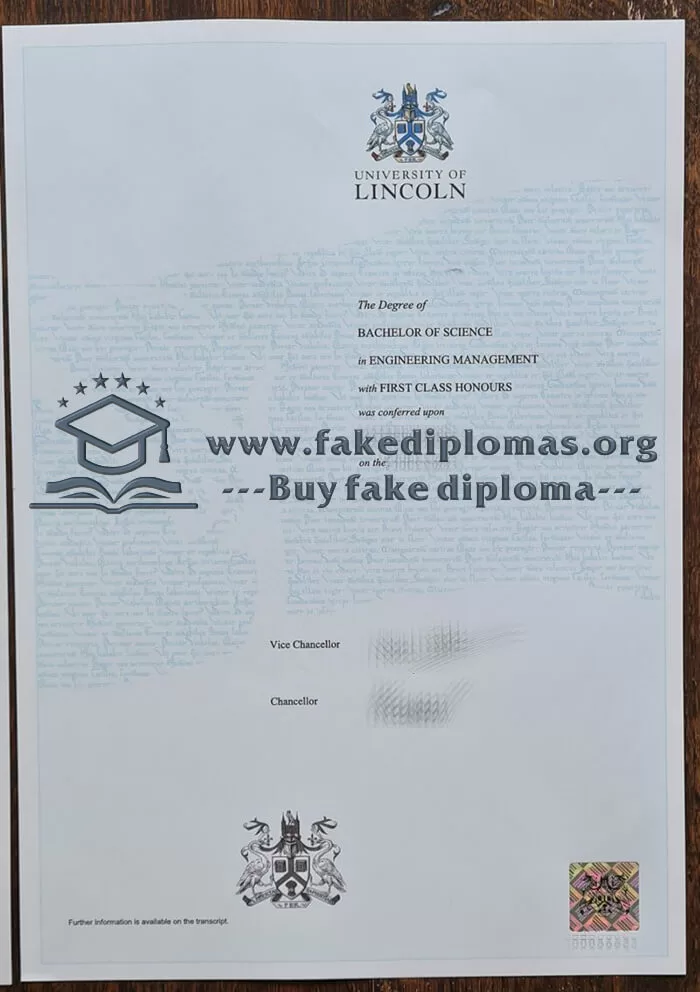 Get a University of Lincoln fake diploma, Make a University of Lincoln degree.