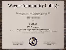 How long to buy Wayne Community College fake degree?