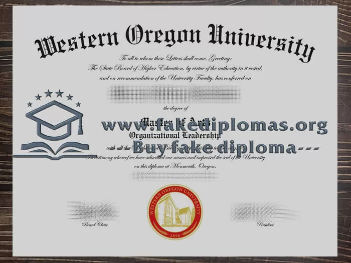 Get Western Oregon University fake diploma, Make WOU degree online.