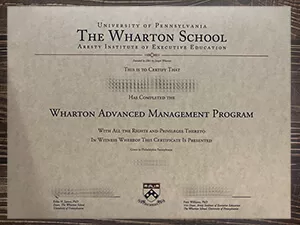 How to make the Wharton School diploma?