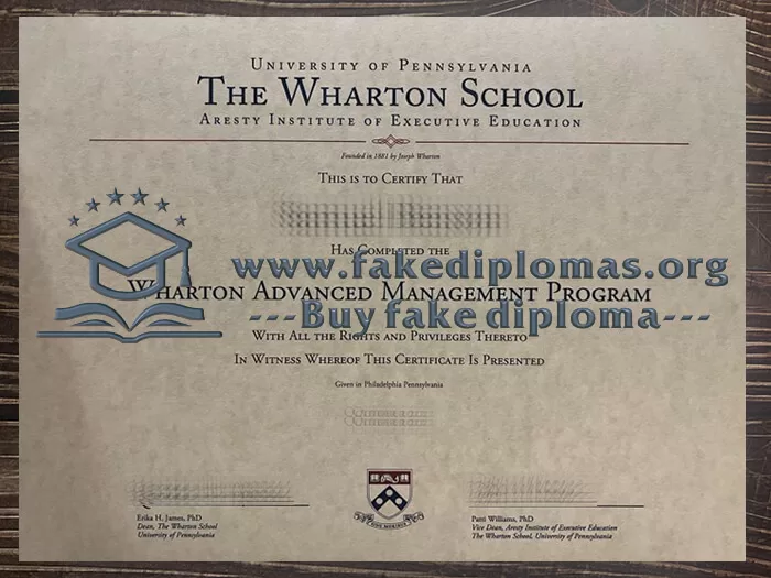 Buy a Wharton School fake diploma, Fake a Wharton School degree.